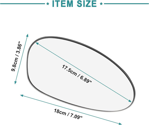 ACROPIX Passenger Right Side Rear View Heated Mirror Glass Replacement Fit for BMW 328i with Backing Plate...