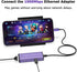Lightning to 1000Mbps Ethernet Adapter, IVSHOWCO 2 in 1 iPhone iPad to RJ45 Ethernet LAN Network Adapter with Charging Port, 1 Gigabit High Speed,...