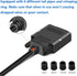 DB15 Solderless Male RS232 D-SUB Serial Adapters, 16mm thinner 15 Pin Port Terminal Solderfree Breakout Board Connector with Case Accessories...