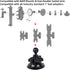 Suction Cup Base Mount with 25mm/1" Ball,Compatible with RAM Mounts and Other B Size Double Ball Socket Arm...
