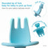 Silikong Silicone Utensils, Baby Fork and Spoon Set, Training Utensils, Baby Led Weaning Stage 1 for Ages 6 Months (Blue)...
