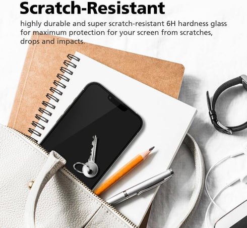 [2 Pack For iPhone 15 Pro, 2 Pack 6H Privacy Screen Protector, Anti-Spy PET Film,Scratch-Resistant,6H Hardness, Case Friendly, Bubble Free Easy In...