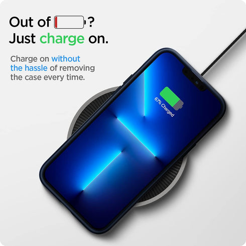 Spigen Liquid Air Designed for iPhone 13 Pro Case (2021) - Navy Blue...