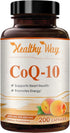 Coenzyme Q10 200mg CoQ10 Supplement -Once Daily CoQ10 200mg Powder Capsules for Heart Health, Antioxidant & Energy Support -Non-GMO, Quick Absorpt...