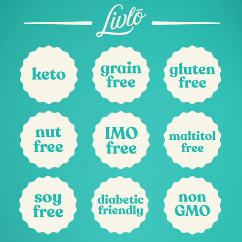 Livlo Keto Brownie Baking Mix - Just 1g Net Carb - Sugar & Gluten Free Keto Desserts, Sweets & Treats - Low Carb, Nut Free, Diabetic Friendly Snac...