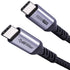 Short USB C to USB C Cable (1.5ft 2 Packs), 3.1 Gen 2 10Gbps 100W 4K USB C Video High Speed Data Transfer Fast Charging Cord Compatibile with Sams...