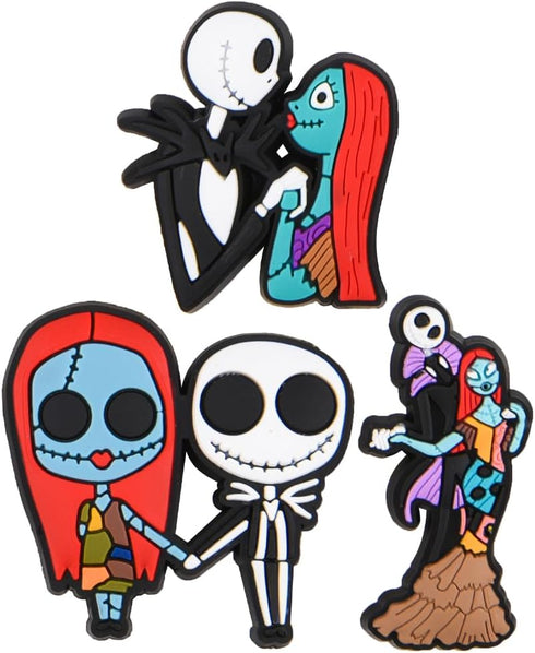 VZDIOR Pack of Skull Shoe Charms Halloween Horror Shoes Decoration Charms for Party Favor...