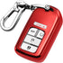 QBUC for Honda Key Fob Cover with Keychain,Soft TPU Full Cover Protection Key Fob Shell Compatible with Honda Accord Civic CRV HRV Pilot Odyssey P...