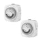 24 Hour Indoor Mechanical Timer with 2 Ground 3 Plug Socket Timer?30 min Daily on/Off Cycle for Lamps, Christmas Tree Lights, ETL Certified, White...