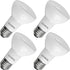 LUXRITE BR20 LED Bulb, 45W Equivalent, 2700K Warm White, Dimmable, 460 Lumens, R20 LED Flood Light Bulb 6.5W, Energy Star, Damp Rated, E26 Base, P...