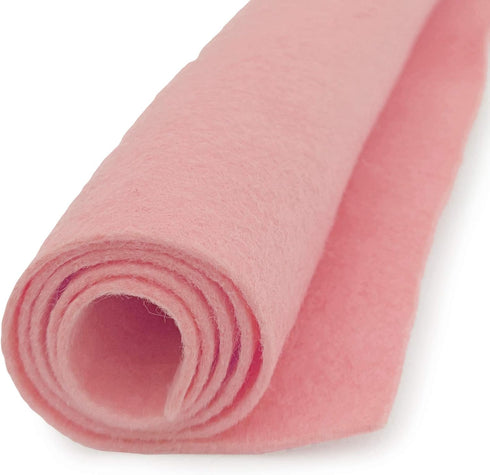 Pink - Wool Felt Oversized Sheet - 20% Wool Blend - 1 12x18 inch Sheet...