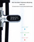 Shower Thermometer Led Digital Display Baby Bath Water Fahrenheit Celsius Thermometer 360°Rotating Screen for Home Bathroom Kitchen (Silver)...