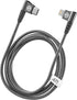 GALVANOX Right Angle Lightning to USB-C Cable (Apple MFi Certified) Braided iPhone Charger L-Shape Cord for Fast Charging iPhone 14 Pro Max/13/12/...