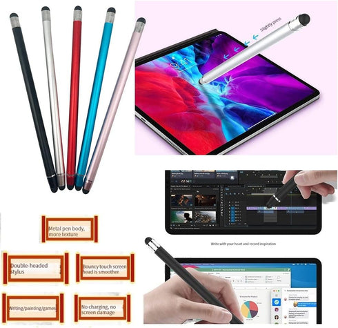 Stylus Pens for Touch Screens(5 Pack), 10 Replaceable Tips High Precision Capacitive Stylus Pen for iPad iPhone Android Tablets and All Universal ...