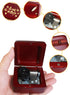 Sinzyo Music Box Vintage Wood Carved Mechanism Musical Boxs Gift For Birthday Valentine's Day Christmas Day(la Vie en Rose -Wine Red Box)...