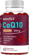 High Absorption - CoQ10 Gummies 200mg - Non-GMO - Gluten-Free - Coenzyme Q10 - CoQ10 Gummies - 60 Count - Raspberry Flavored...