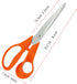 Scissors,8" Ultra Sharp Office Scissors All Purpose Ergonomic Design Comfort-Grip Handles Craft Scissors for Office Home Sewing Fabric School Stud...