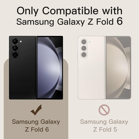 JETech Front Privacy Screen Protector for Samsung Galaxy Z Fold 6, Anti-Spy Tempered Glass Film with Easy Installation Tool, Case-Friendly, 2-Pack...