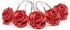 BEAVO Shower Curtain Hooks, Home Decorative Rustproof Shower Curtain Hooks Resin Rose Flower Shower Hooks Rings for Bathroom Shower Rods Curtains,...