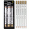 dainayw 6 Pcs White Charcoal Pencils Drawing Set, Professional Smooth Soft & Medium Sketching Pencil Art Supplies for Drawing, Highlighting, Sketc...