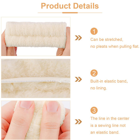 Spa Headband, Skincare Headband, Makeup Headband, Wrist Towels for Washing Face, Face Wash Headband, Bubble Wrist Bands with Claw Clips Teen Girl ...