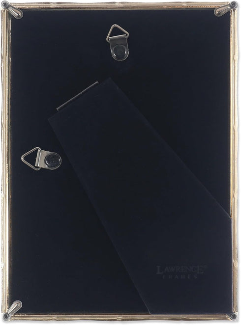 Lawrence Frames 5" W x 7" H Gold Metal Picture Frame with Bamboo Design (712257)...