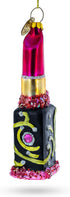 Red Lipstick Blown Glass Christmas Ornament...