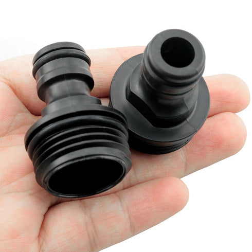 10pcs Garden Hose Quick Connect Male Threads 3/4 Inch Quick Release Hose Connector for Garden Tubing Drip Irrigation Watering System, Black...