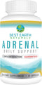 Best Earth Naturals - Adrenal Support for Adults - Holy Basil, B C Vitamins, L-Tyrosine, Rhodiola Rosea Root, Ashwagandha Supplements for Cortisol...