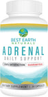 Best Earth Naturals - Adrenal Support for Adults - Holy Basil, B C Vitamins, L-Tyrosine, Rhodiola Rosea Root, Ashwagandha Supplements for Cortisol...