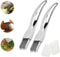 2pcs Shred Silk The Knife, 2024 New Stainless Steel Chopped Green Onion Knife, Sharp Scallion Shredding Cutter, Kitchen Vegetable Cutter Household...