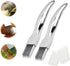 2pcs Shred Silk The Knife, 2024 New Stainless Steel Chopped Green Onion Knife, Sharp Scallion Shredding Cutter, Kitchen Vegetable Cutter Household...