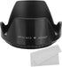 PATIKIL 72mm Camera Lens Hood, Flower Lens Hood Protector with Cloth for Anti-Reflection Blocks Excess Sunlight Enhance Camera Photography for Nik...