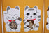 Narumi Made in Japan Shichifuku Manekineko Brown Color Noren Curtain Tapestry...