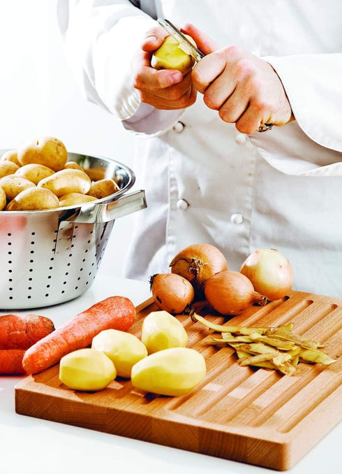 Linden Sweden Soft Grip Peeler - Gray | Rust Resistant Vegetable Peeler with Ergonomic Handle for Safety and Control | Dishwasher Safe Potato Peel...