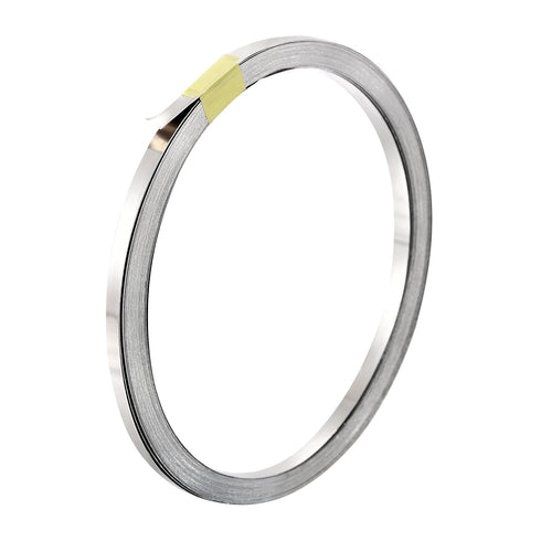 MECCANIXITY 1 Roll 10 Meter Nickel-Plated Steel Strip, Connecting Plate Steel Tape for Battery and Spot Welding, 3x0.1mm(WxT)...