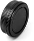 Camera Body Cap and Lens Rear Cap Cover Replacement Set for Olympus OM Mount Cameras and Lens,2 Sets...