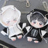 niannyyhouse 10cm Plush Doll Clothes Hoodie Color Blocked Pants Black and White Outfit Doll Accessories (Black)...