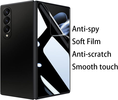 Anti-Spy Inner Screen Protector Designed for Samsung Galaxy Z Fold 4 5G 2022 and Privacy Outer Screen Protector Soft Anti-Scratch Film Anti-Peepin...
