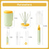 7 in 1 Bottle Cleaner Kit-Travel Bottle Brush Set with Bottle Brush,Nipple Brush,Straw Cleaner Brush,Soap Dispenser,Bottle Drying Rack,Drainage Tr...