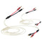 UCINNOVATE White Speaker Wire with Banana Plugs, 2 Pack 1.5m / 4.9FT OFC HiFi Speaker Cable with Banana Plugs, 14 AWG Audio Cables with Gold-Plate...