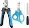 Pet Nail Clippers and Trimmers Set Safety Guard to Avoid Over Cutting Razor Sharp Blades Grooming Tool for All Small Large Dog Cat (Blue/Black)...