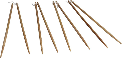 IMUSA 4 Pack 13.5" Bamboo Cooking Chopsticks,Brown...