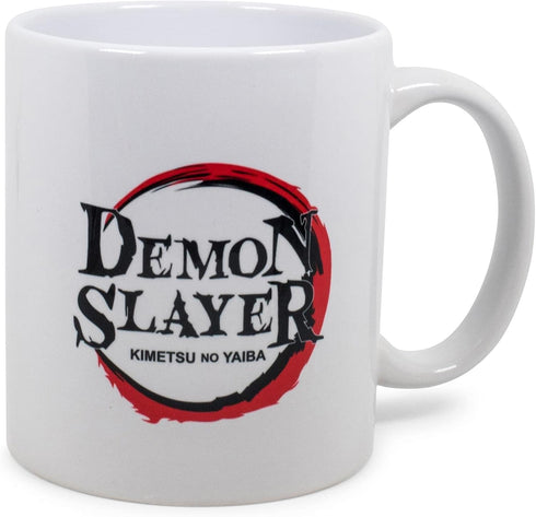 Surreal Entertainment Exclusive Demon Slayer: Kimetsu no Yaiba Logo Ceramic Mug | Official Anime Collectible Coffee Cup | Novelty Drinkware For Ho...