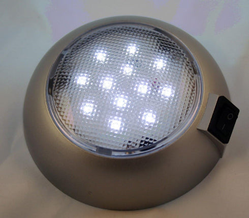 Battery Powered LED Dome Light - Magnetic or Fixed Mount - High Power White LED Downlight for Home, Auto, Truck, RV, Boat and Aircraft...