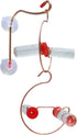 Window Mount Hook Copper for Hummingbird Feeder Hanger with Suction Cups & Copper S Hook 1Pcs...