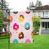 Moslion Donut Garden Flag Sweet Chocolate Donuts Candy with Polka Dot Stars For Baby Kids Flags Double-Sided Banner Welcome Yard Flag Outdoor Home...