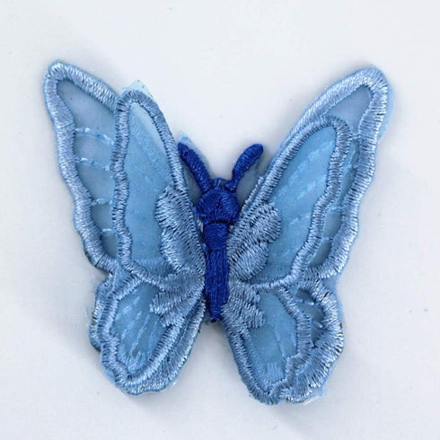10pcs Embroidery Butterfly Sew Iron On Patch Badge Wedding Bridal Dress Embroidered Applique Sewing Craft DIY (Blue, 1.96 x 1.96inch)...