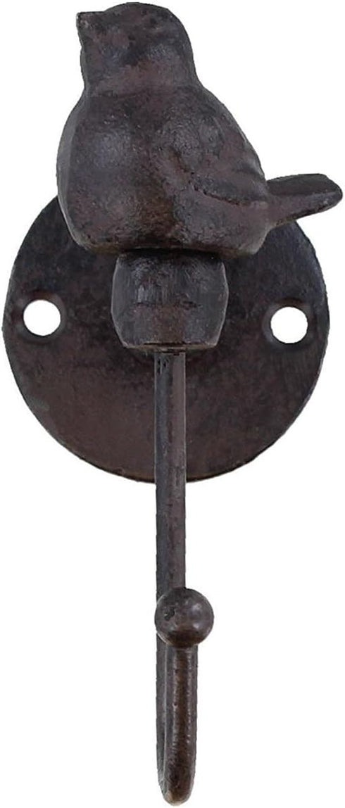 YukaBa 520013 Songbird Wall Hook, Brownish Black (Bird-1Pack)...