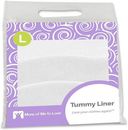 More of Me to Love Cotton and Viscose Blend Tummy Liner (3-Pack) (Large, White)...
